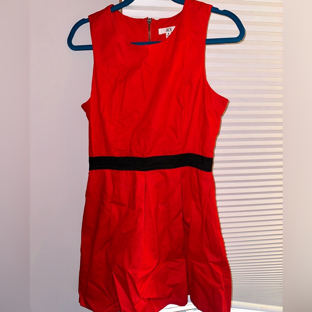(send offers) 
Worn once red zipper dress